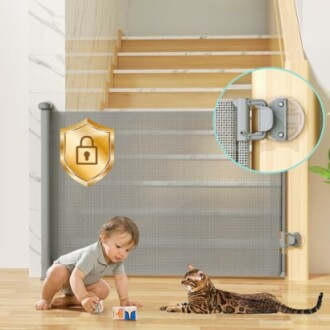 MOMYMUST Retractable Baby Gate